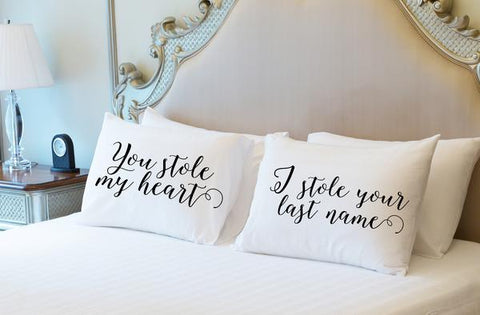 Steal Last Name - Black Set of Two Pillow Case by