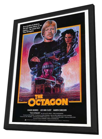 The Octagon 27 x 40 Movie Poster - Style A - in Deluxe Wood Frame