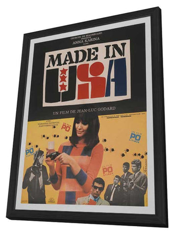 Made in U.S.A. 27 x 40 Movie Poster - French Style A - in Deluxe Wood Frame