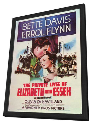 The Private Lives of Elizabeth and Essex 11 x 17 Movie Poster - Style A - in Deluxe Aluminum Frame