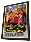 Abbott & Costello Meet the Invisible Man 11 x 17 Movie Poster - Style A - in Deluxe Aluminum Frame
