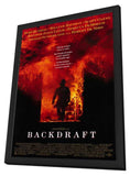 Backdraft 11 x 17 Movie Poster - Style A - in Deluxe Wood Frame