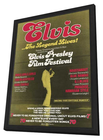 Elvis Presley Film Festival 11 x 17 Movie Poster - Style A - in Deluxe Wood Frame