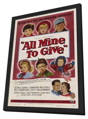 All Mine to Give 11 x 17 Movie Poster - Style A - in Deluxe Wood Frame