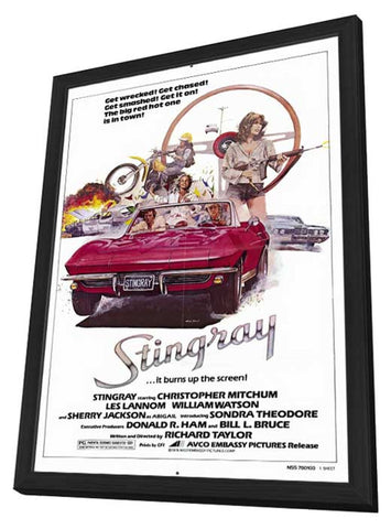 Stingray 11 x 17 Movie Poster - Style A - in Deluxe Wood Frame