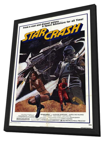 Starcrash 11 x 17 Movie Poster - Style A - in Deluxe Wood Frame