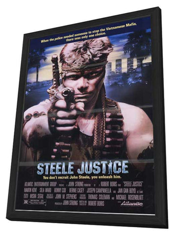 Steele Justice 11 x 17 Movie Poster - Style A - in Deluxe Wood Frame