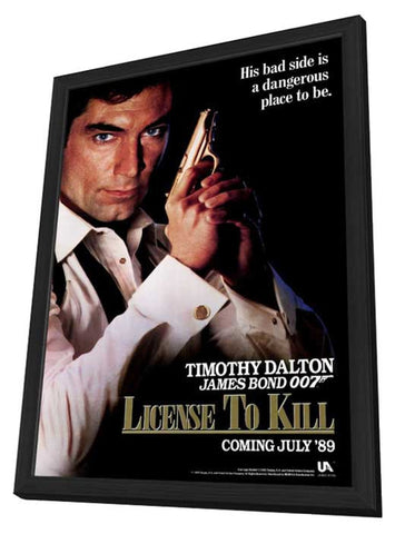 Licence to Kill 11 x 17 Movie Poster - Style C - in Deluxe Aluminum Frame