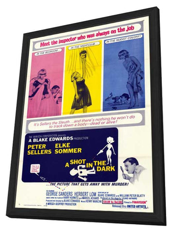 A Shot in the Dark 11 x 17 Movie Poster - Style A - in Deluxe Aluminum Frame