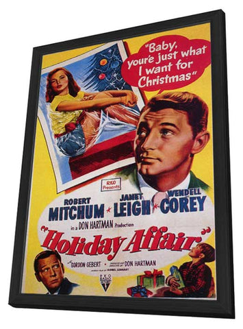 Holiday Affair 11 x 17 Movie Poster - Style A - in Deluxe Aluminum Frame