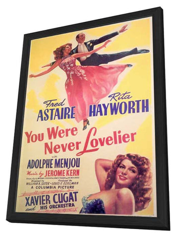 You Were Never Lovelier 11 x 17 Movie Poster - Style B - in Deluxe Aluminum Frame