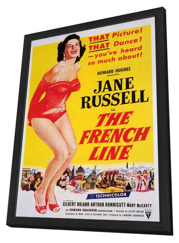The French Line 11 x 17 Movie Poster - Style A - in Deluxe Aluminum Frame