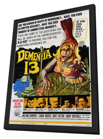 Dementia 13 11 x 17 Movie Poster - Style A - in Deluxe Aluminum Frame