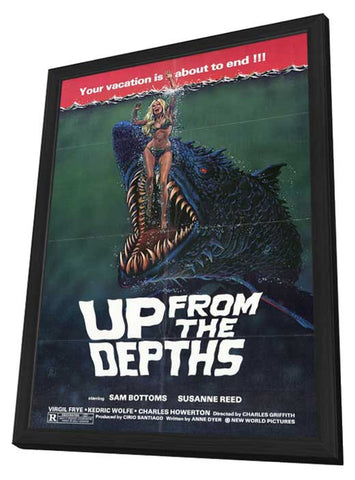 Up From the Depths 11 x 17 Movie Poster - Style A - in Deluxe Aluminum Frame