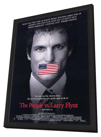 The People vs Larry Flynt 11 x 17 Movie Poster - Style A - in Deluxe Aluminum Frame