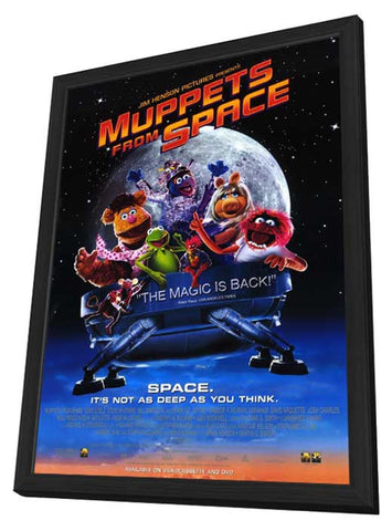 Muppets From Space 11 x 17 Movie Poster - Style B - in Deluxe Aluminum Frame