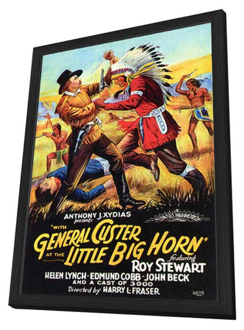 With General Custer at Little Big Horn 11 x 17 Movie Poster - Style A - in Deluxe Wood Frame