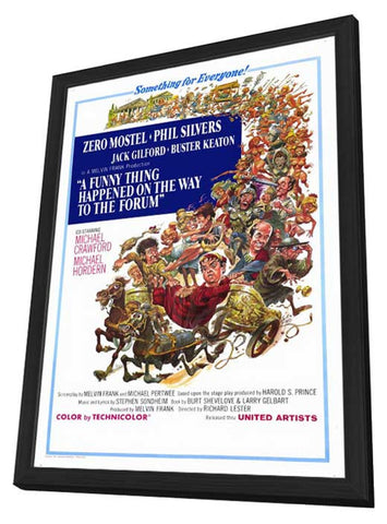 A Funny Thing Happened On the Way to the Forum 11 x 17 Movie Poster - Style A - in Deluxe Wood Frame