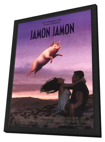 Jamon Jamon 11 x 17 Movie Poster - Style B - in Deluxe Wood Frame