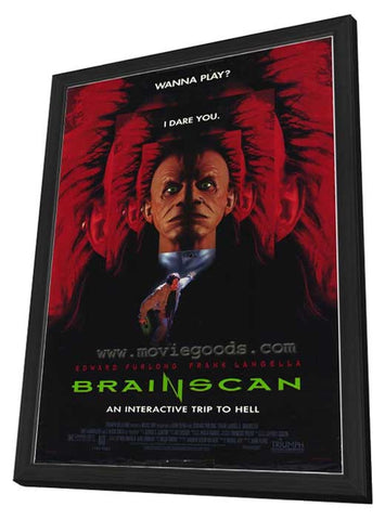 Brainscan 11 x 17 Movie Poster - Style A - in Deluxe Wood Frame
