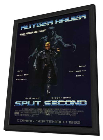 Split Second 11 x 17 Movie Poster - Style B - in Deluxe Wood Frame