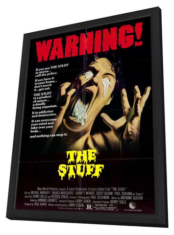The Stuff 11 x 17 Movie Poster - Style A - in Deluxe Wood Frame