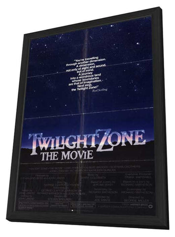 Twilight Zone: The Movie 11 x 17 Movie Poster - Style A - in Deluxe Wood Frame