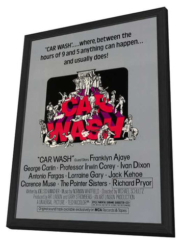 Car Wash 11 x 17 Movie Poster - Style A - in Deluxe Wood Frame
