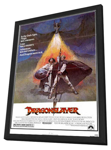 Dragonslayer 11 x 17 Movie Poster - Style A - in Deluxe Wood Frame