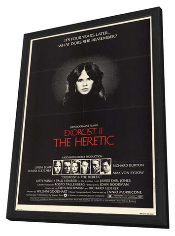 Exorcist 2 The Heretic 11 x 17 Movie Poster - Style A - in Deluxe Wood Frame
