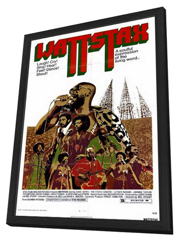 Wattstax 11 x 17 Movie Poster - Style A - in Deluxe Wood Frame
