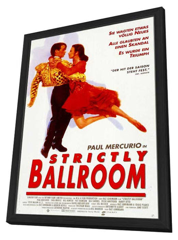 Strictly Ballroom 11 x 17 Movie Poster - German Style A - in Deluxe Aluminum Frame