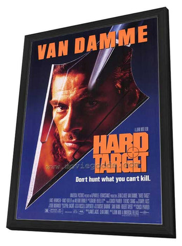 Hard Target 11 x 17 Movie Poster - Style A - in Deluxe Wood Frame