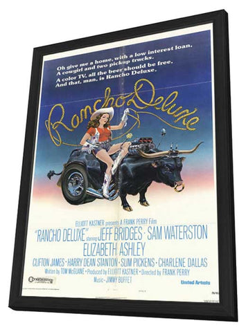 Rancho Deluxe 11 x 17 Movie Poster - Style B - in Deluxe Wood Frame
