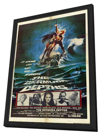 Bermuda Depths 11 x 17 Movie Poster - Style A - in Deluxe Wood Frame
