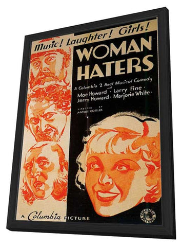 Woman Haters 11 x 17 Movie Poster - Style A - in Deluxe Wood Frame