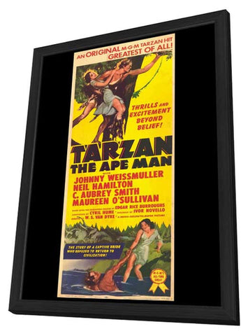 Tarzan the Ape Man 11 x 17 Movie Poster - Style A - in Deluxe Wood Frame