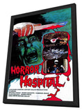 Horror Hospital 11 x 17 Movie Poster - Style A - in Deluxe Wood Frame