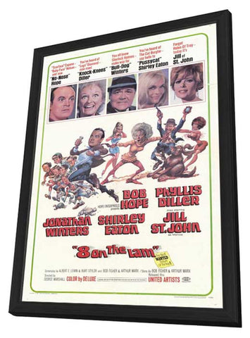 Eight on the Lam 11 x 17 Movie Poster - Style A - in Deluxe Aluminum Frame