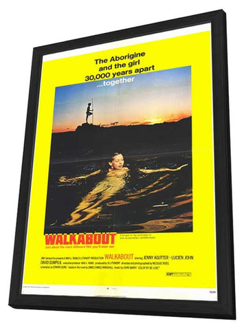 Walkabout 11 x 17 Movie Poster - Style B - in Deluxe Wood Frame