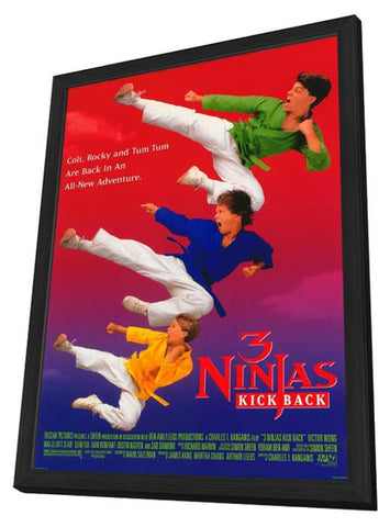 3 Ninjas Kick Back 11 x 17 Movie Poster - Style A - in Deluxe Wood Frame