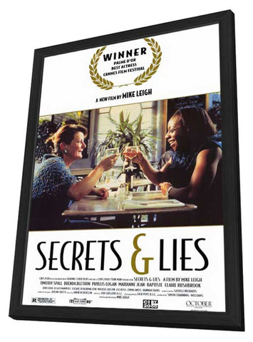 Secrets & Lies 11 x 17 Movie Poster - Style C - in Deluxe Wood Frame