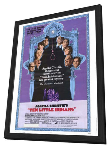 Ten Little Indians 11 x 17 Movie Poster - Style A - in Deluxe Wood Frame