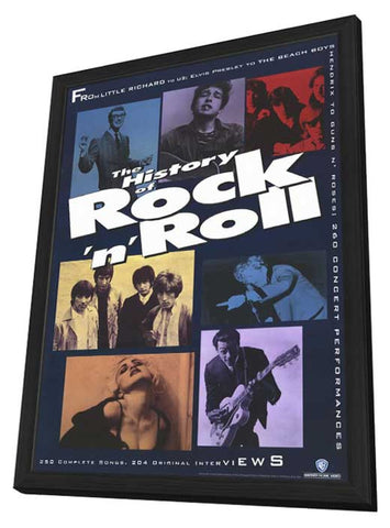 The History of Rock 'N' Roll 11 x 17 Movie Poster - Style A - in Deluxe Wood Frame
