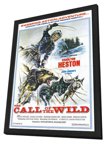 Call of the Wild 11 x 17 Movie Poster - Style B - in Deluxe Wood Frame