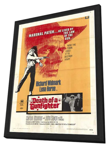Death of a Gunfighter 11 x 17 Movie Poster - Style A - in Deluxe Wood Frame