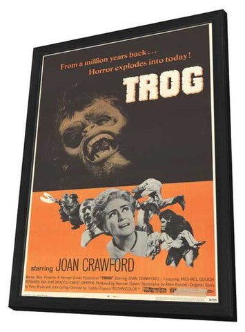 Trog 11 x 17 Movie Poster - Style A - in Deluxe Wood Frame