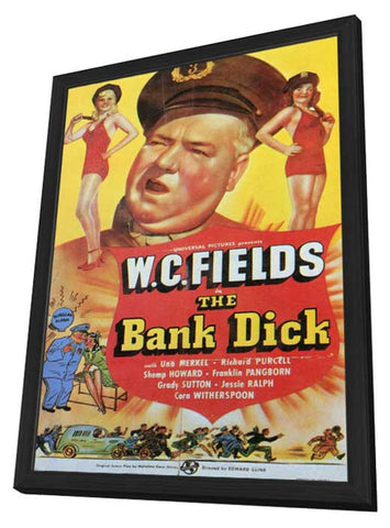The Bank Dick 11 x 17 Movie Poster - Style C - in Deluxe Wood Frame