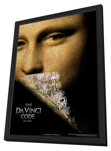 The Da Vinci Code 11 x 17 Movie Poster - Style A - in Deluxe Wood Frame