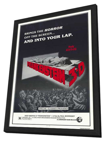 Andy Warhols Frankenstein 11 x 17 Movie Poster - Style A - in Deluxe Wood Frame